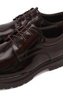 Male Brown Lace-up Thick-Soled Leather Casual Shoes | Derimod