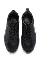 Men's Black Leather Sneaker | Derimod