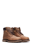 Caterpillar Men's Beige Colorado Nubuck Leather Boots | Derimod