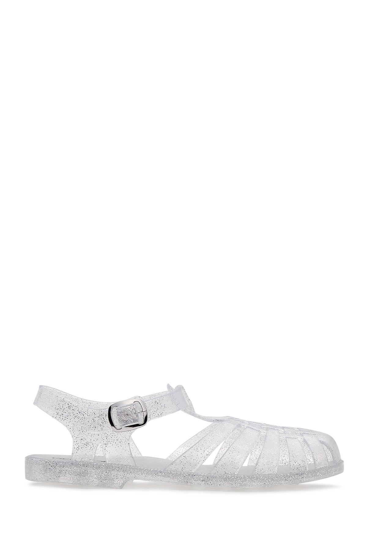 Women's White Transparent Jelly Flat Sandals 23SFE4954PV | Derimod