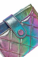 Women's Blue Printed Wallet | Derimod