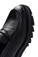 Men's Black Leather Casual Loafer | Derimod