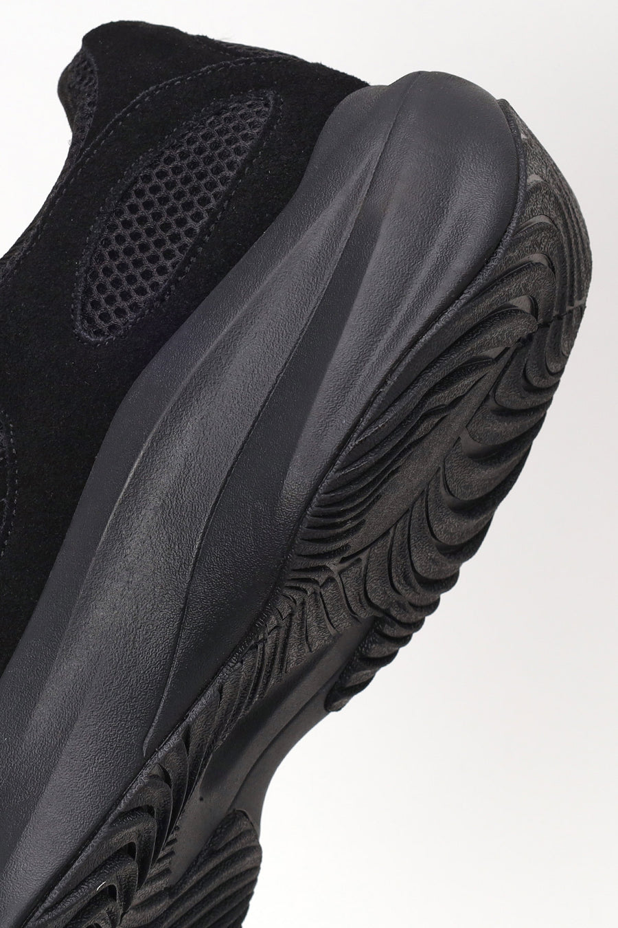 Erkek Siyah Bağcıklı Kalın Tabanlı Kumaş Sneaker