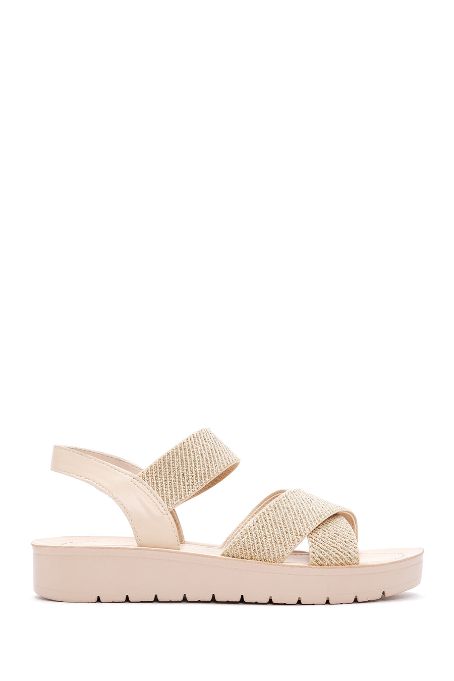Women's Beige Ankle Strap Sandals 24SFE465014 | Derimod