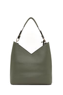 Women's Green Short and Long Strap Shoulder Bag | Derimod