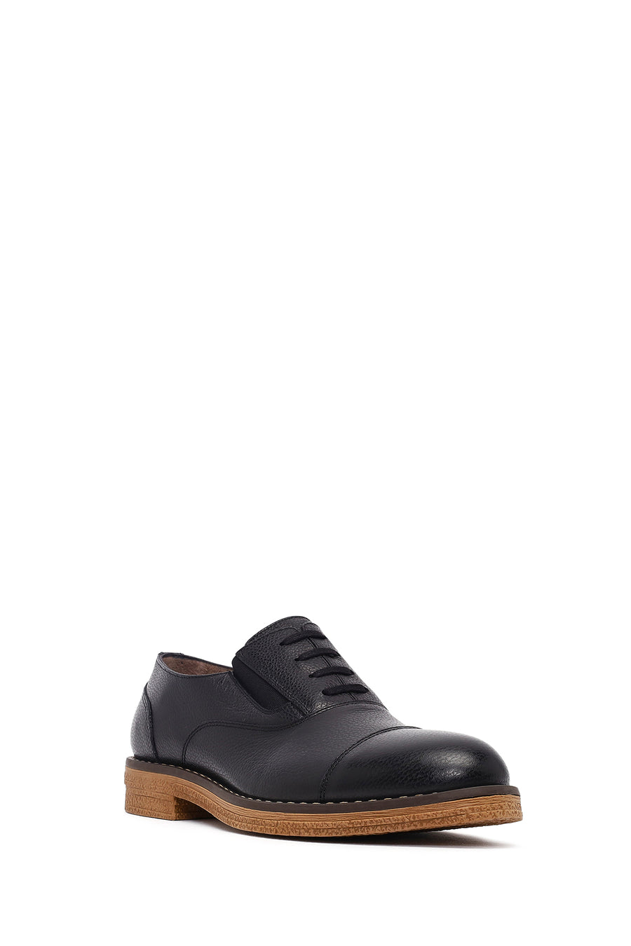 Men's Black Lace Up Leather Casual Shoes