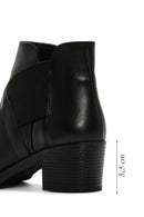 Women's Black Thick Heeled Zippered Leather Boots | Derimod