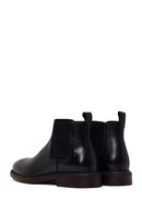 Male Black Leather Casual Chelsea Boots | Derimod