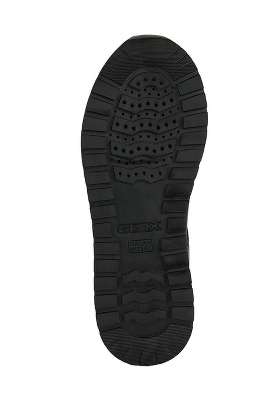 Geox Kadın Siyah Kency Kalın Tabanlı Bağcıklı Deri Sneaker