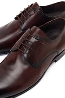 Derimod Black Male Brown Lace-Up Classic Leather Shoes | Derimod