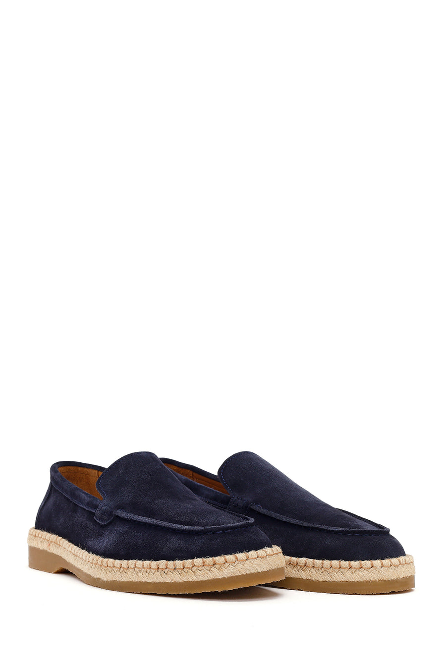 Men's Navy Blue Suede Leather Casual Loafer