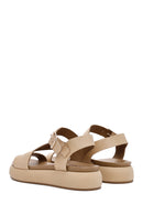 Women's Brown Leather Sandals | Derimod