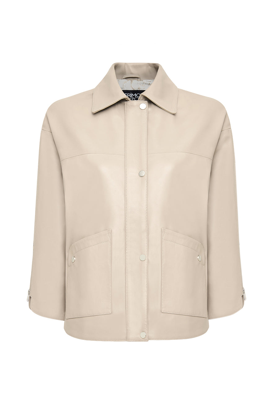 Karen Kadın Bej Oversize Deri Ceket 23SGE5090U4 | Derimod