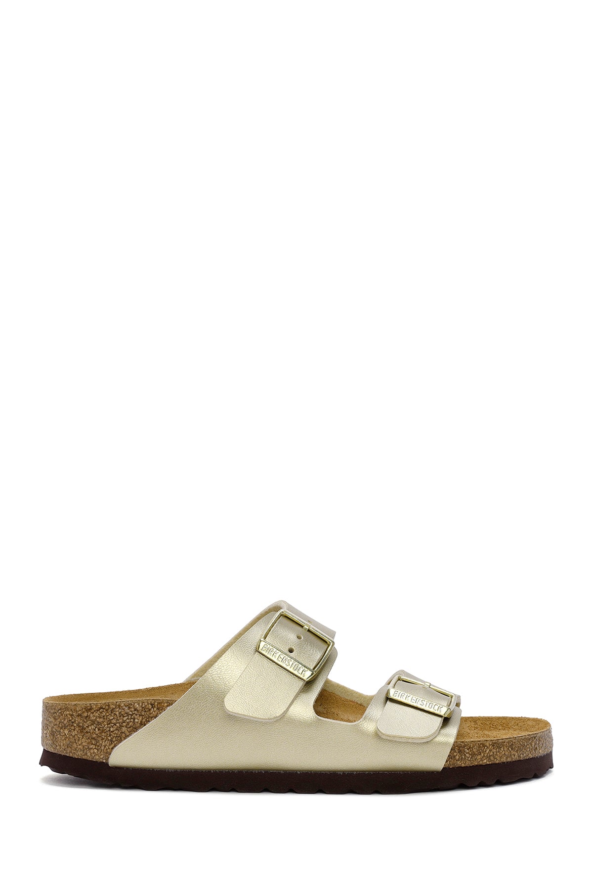 Birkenstock Women's Gold Arizona Bf Double Buckle Slippers 1016111 | Derimod