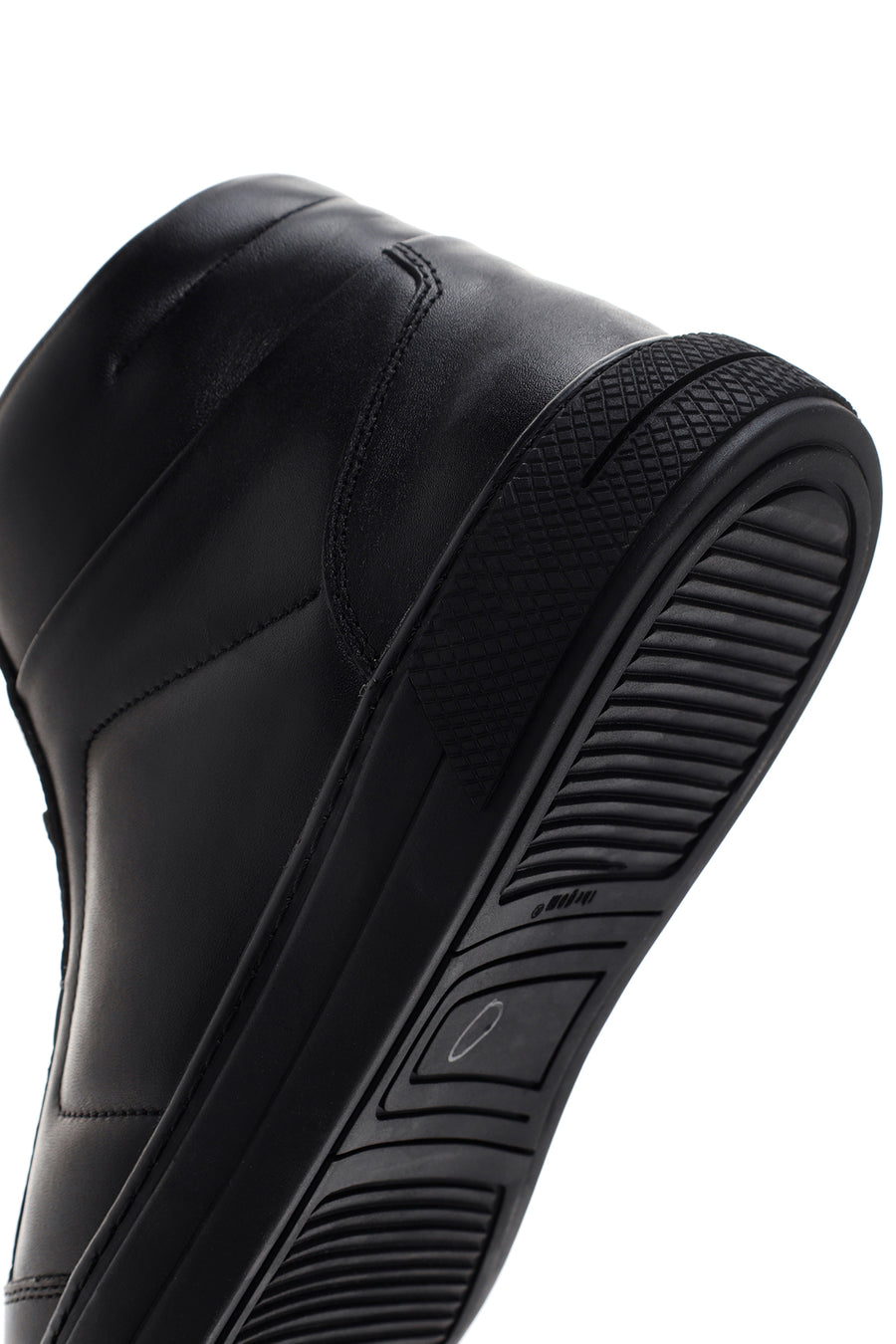 Erkek Siyah Deri Bilekli Sneaker