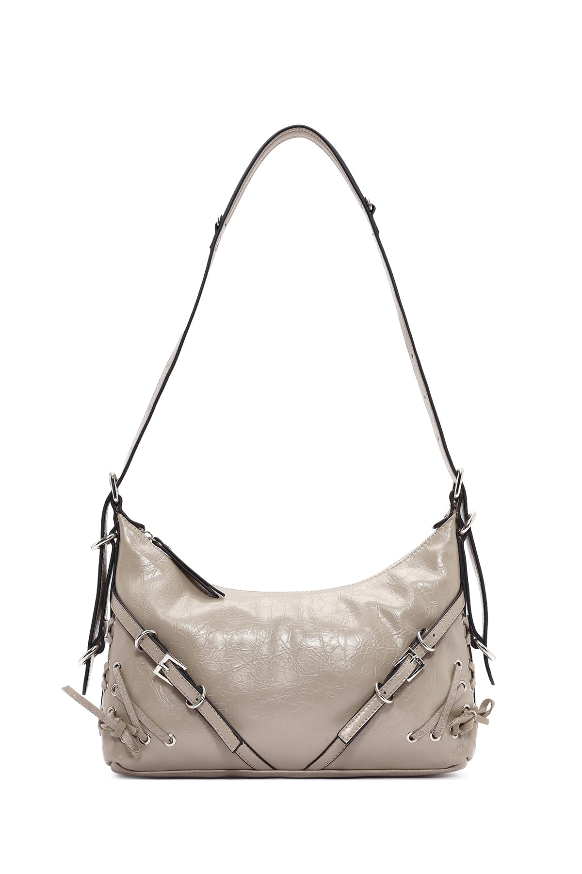 Women's Beige Metal Detailed Shoulder Bag 24WBD250723 | Derimod