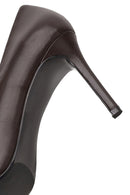 Woman Brown Thin-heeled Leather Stiletto | Derimod