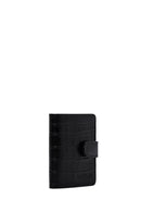 Men's Black Leather Card Holder | Derimod