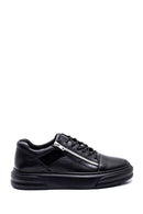 Men's Leather Zipper Detailed Sneaker | Derimod