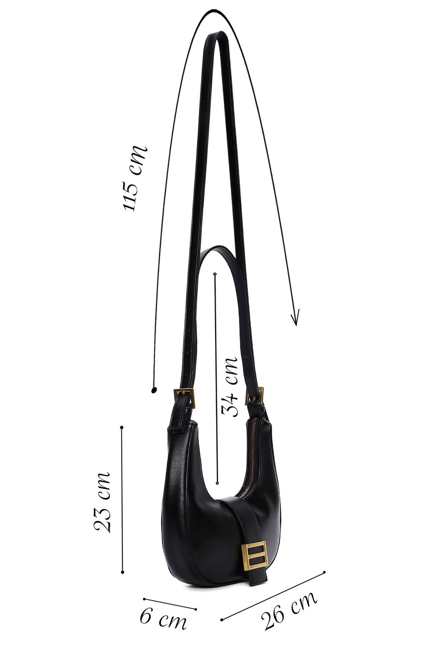 Women's Black Shoulder Bag