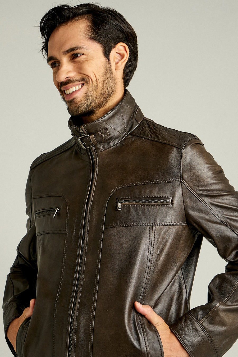 NICO MEN'S LEATHER JACKET