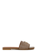 Women's Mink Patterned Slippers | Derimod