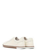 Male White Lace-up Leather Sneaker | Derimod