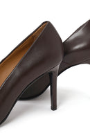 Woman Brown Thin-heeled Leather Stiletto | Derimod