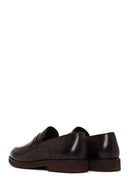 Erkek Kahverengi Deri Klasik Loafer | Derimod