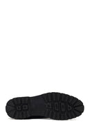 Men's Black Lace-Up Thick-Soled Leather Casual Shoe | Derimod