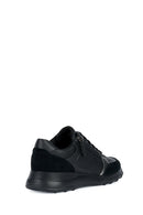 Geox Women's Black Alleniee Suede Detailed Sneaker | Derimod