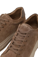 Male Mink Lace-up Thick-Soled Suede Leather Sneaker | Derimod