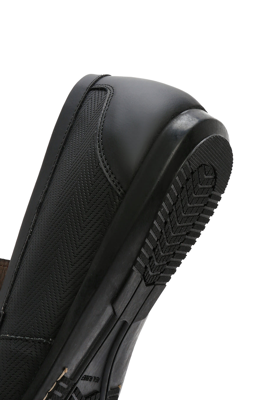 Men's Black Leather Casual Loafer