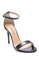 Women's Patent Leather Thin Heel Sandals | Derimod