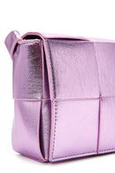 Women's Purple Long Strap Quilted Crossbody Bag | Derimod