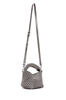 Women's Anthracite Braided Handbag | Derimod