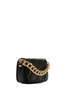 Women's Black Long Strap Quilted Crossbody Bag | Derimod