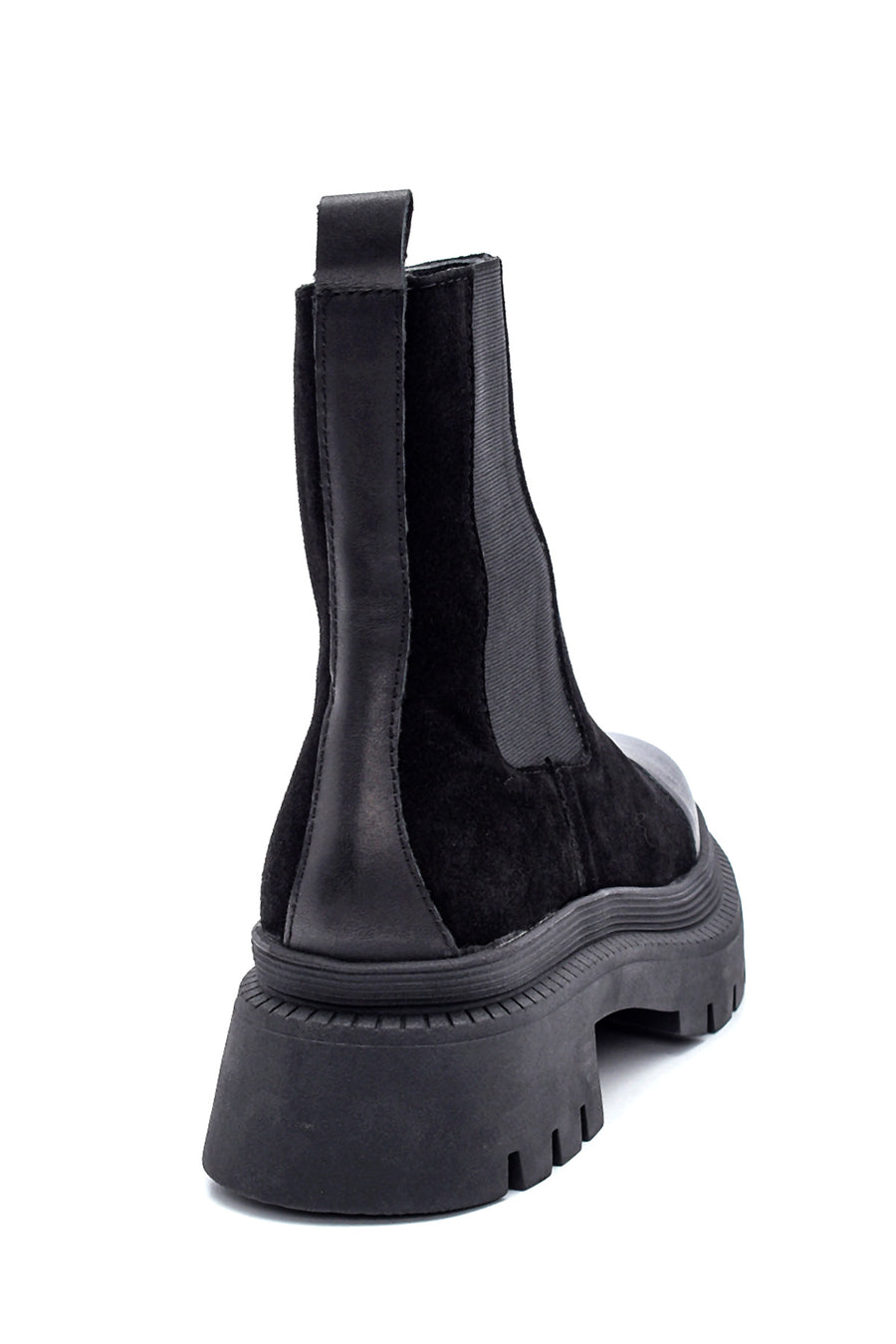 Women's Leather Thick Sole Chelsea Boots