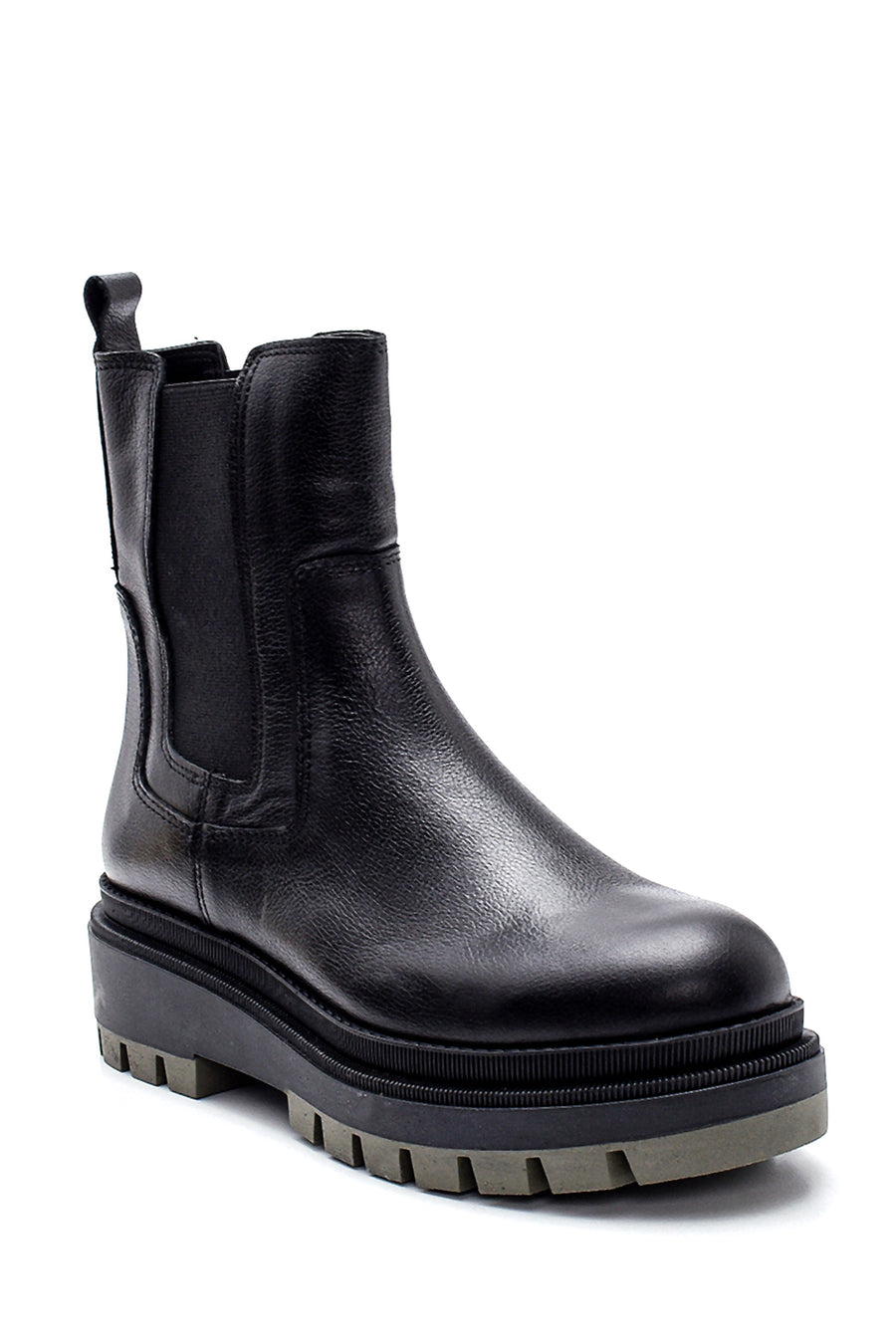 Women's Leather Thick Soled Chelsea Boots