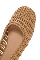 Women's Mink Knitted Ballerinas | Derimod