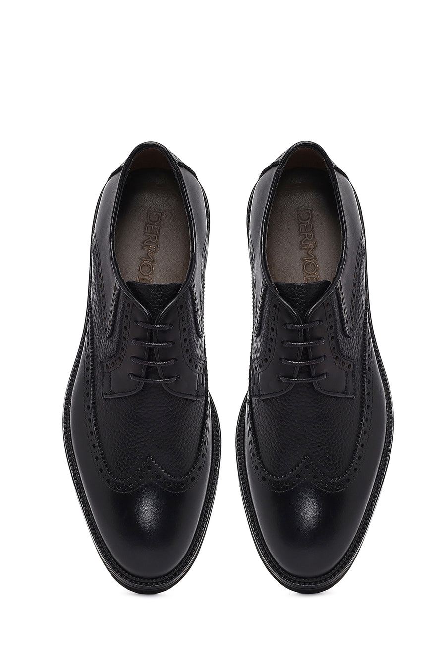 Men's Black Lace Up Leather Casual Shoes