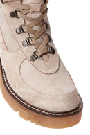 Women's Beige Suede Leather Boots | Derimod