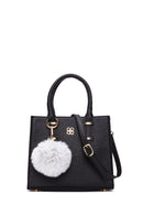 Women's Black Long Strap Handbag with Accessory Detail | Derimod