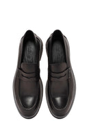 Men's Black Leather Casual Loafer | Derimod