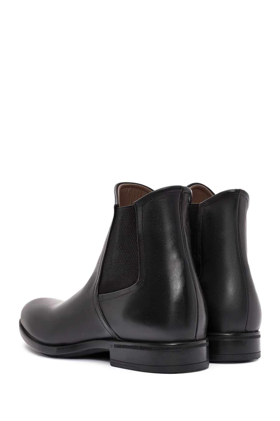 Men's Black Leather Chelsea Boots