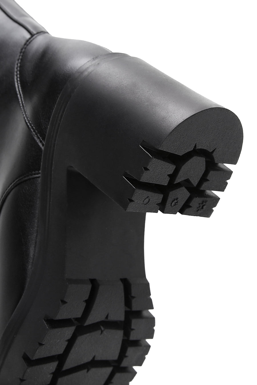 Women's Black Thick Heeled Boots