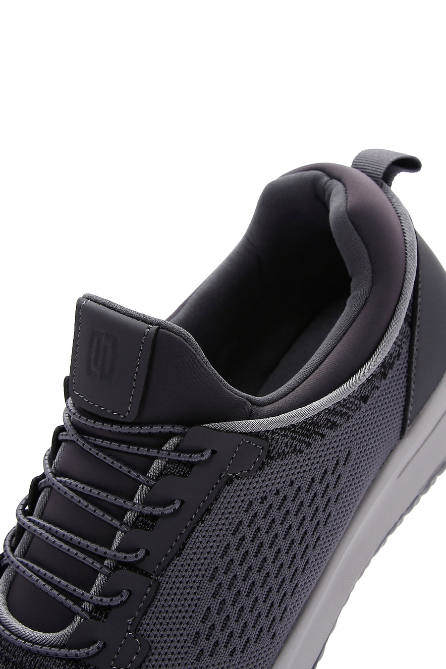 Derimod Zero Men's Gray Lace-Up Thick Soled Fabric Sneaker