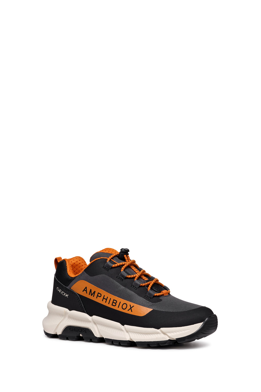 Geox Boy Grey Flexyper Plus Abx Laced Waterproof Sneaker