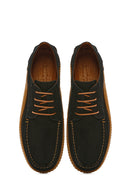Men's Black Lace-Up Nubuck Leather Casual Shoes | Derimod