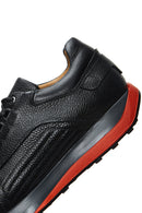 Men's Black Leather Sneaker | Derimod